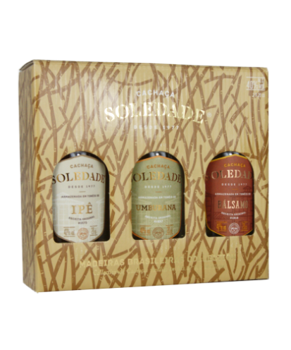 Cachaça - tri pack cachaça soledade