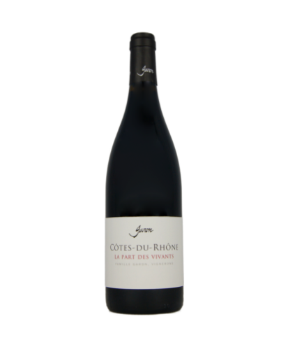 Côtes du rhône la part des vivants damaine garon