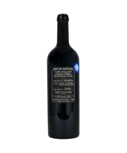 Côtes de thongue brut de barrique rouge domaine de l'arjolle