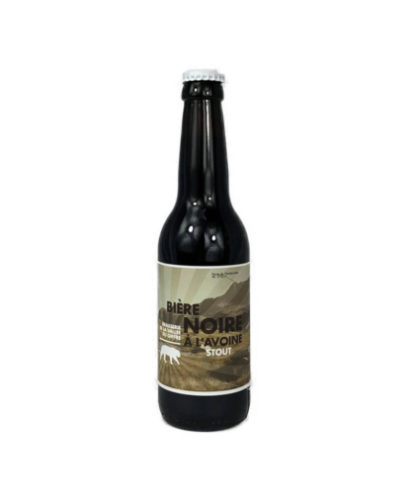 Noire à l'avoine brasserie du giffre 75cl